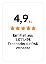 Feedbacks zur DAK Webseite